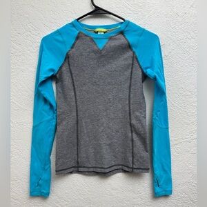 Ivivva by Lululemon Girls Fly Tech Blue Gray Long Sleeve Like New Size 12